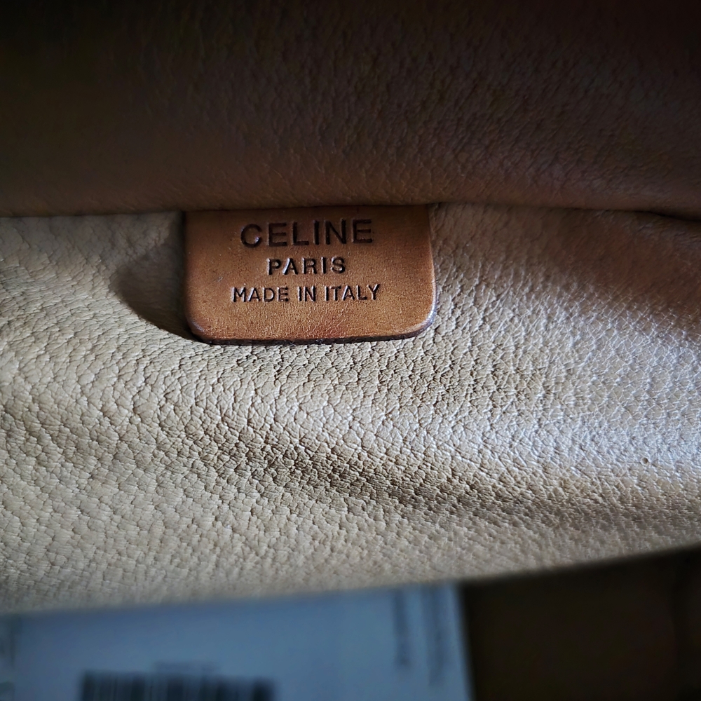 Celine Macadam Vanity Bag Handbag Makeup Cosmetics Brown - Picture 4 of 5